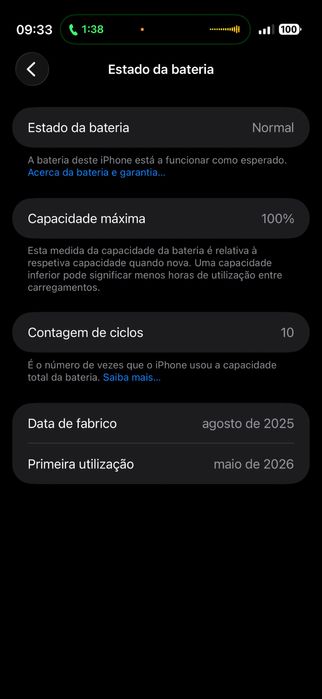 Vendo/Troco iPhone Air 256gb Black