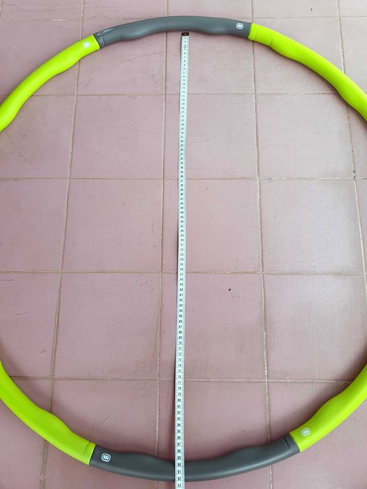 Hula Hoop de Fitness Peso 1.2kg – Desmontável (Verde/Cinzento)