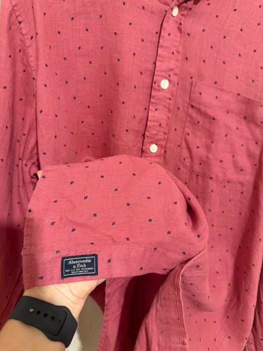 Сорочка льон Abercrombie &fitch р. ХL, льняна