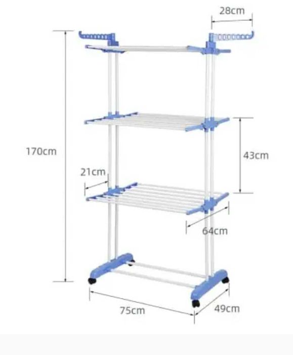 Вертикальная многоярусная сушилка для одежды складная. Сушарка одягу
