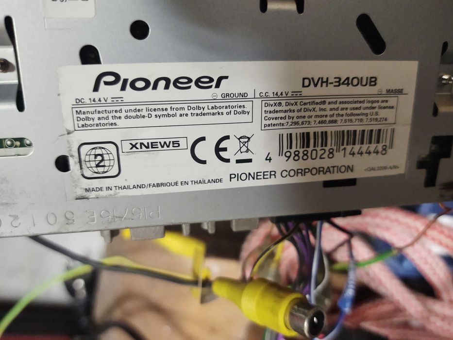 Radia samochodowe Pioneer DVH-340UB dvdusb aux
