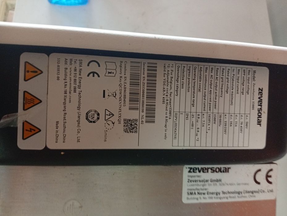 Inversor solar avariado