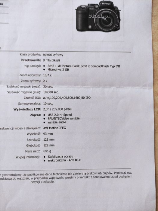 Aparat fotograficzny