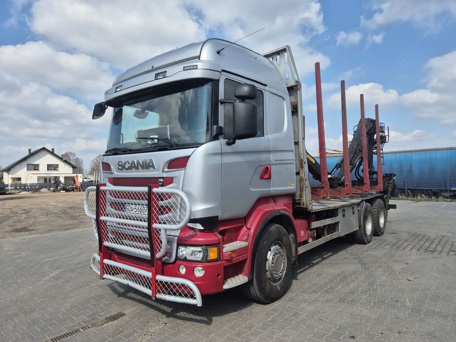 Scania R560  SCANIA R560 110tyś netto 6x4 do drewna lasu KESLA