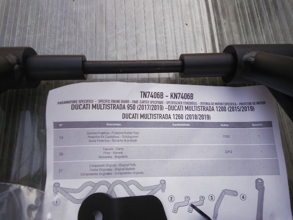 TN7406B Multistrada 1260 / 1200 / 950 ( 17>21 ) DUCATI gmole GIVI NOWE