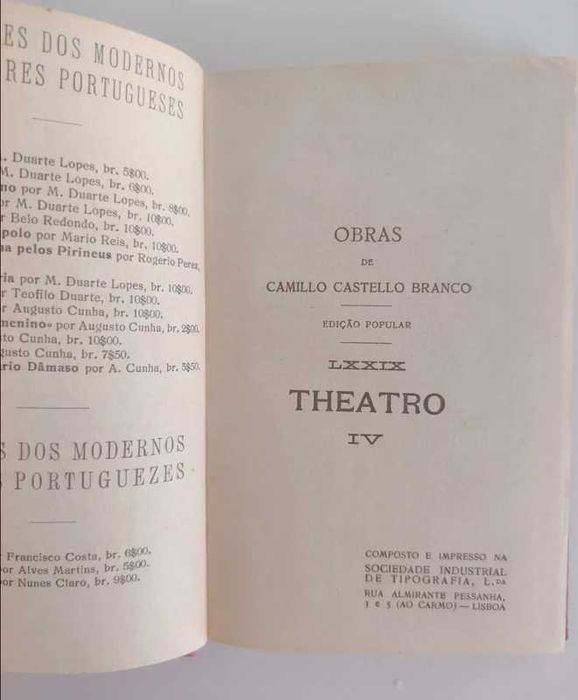 Camilo castelo branco - obras