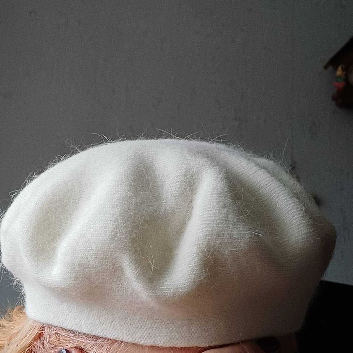 Зимовий берет, ніжна ангора