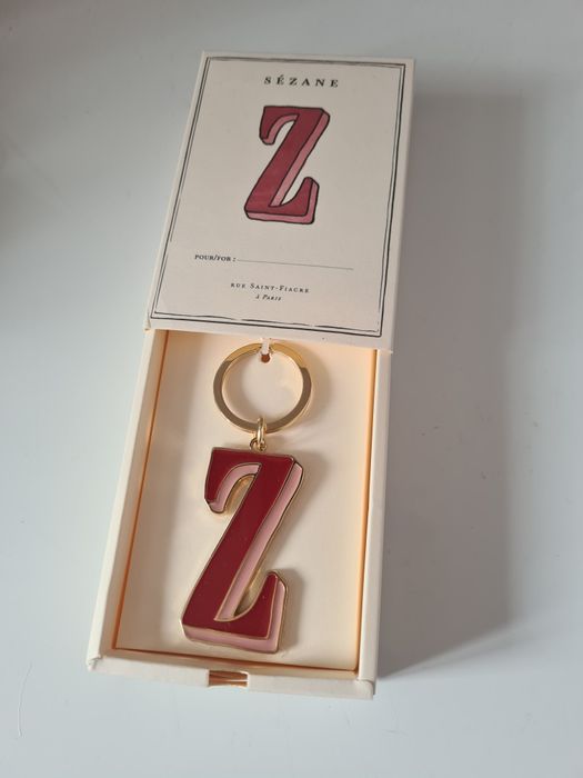 Sezane breloczek literka nowy
