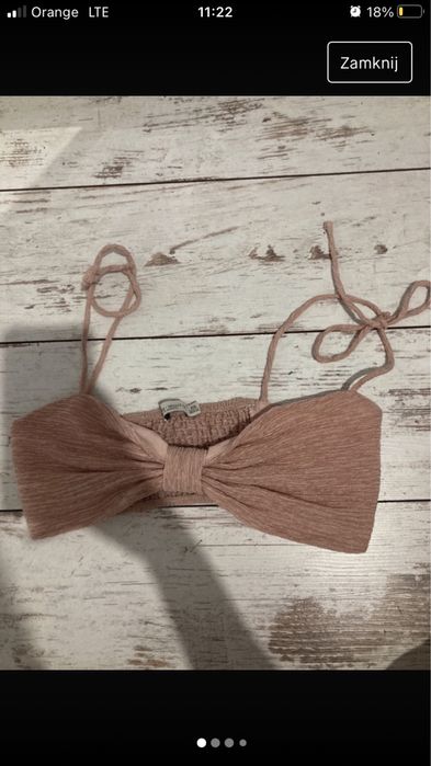 bluzka w kolorze pudrowy róz