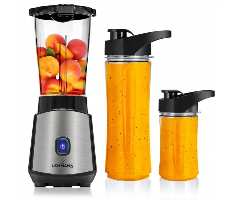 Blender kielichowy Lehmann Smoofit do Koktajli 4w1 Smoothie Bidony na