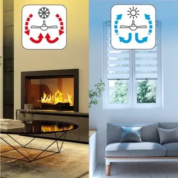 Lampowentylator Rafaga czarny 47 cm LED Inspire sufitowy. Gwaracja 5yr