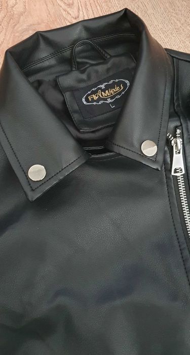 Ramoneska damska czarna FLAM Mode rozm. L / eko-skóra