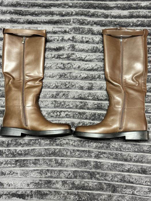 Демісезонні чоботи-жокейки з ремінцем у стилі Hermes