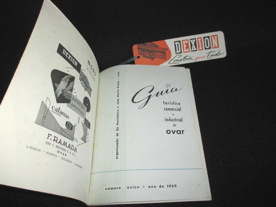 Livro Guia Turístico Comercial e Industrial de Ovar 1959