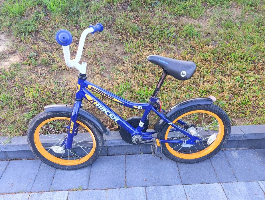 2x Rower 16" chłopiec i dziewczynka