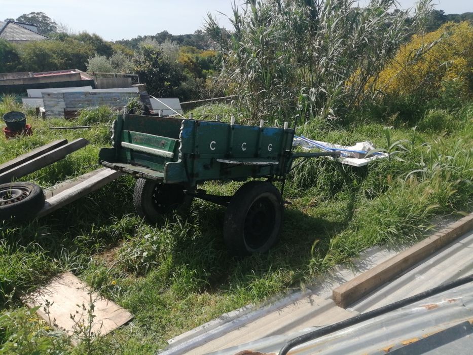 Carroça. Puxada por animais.