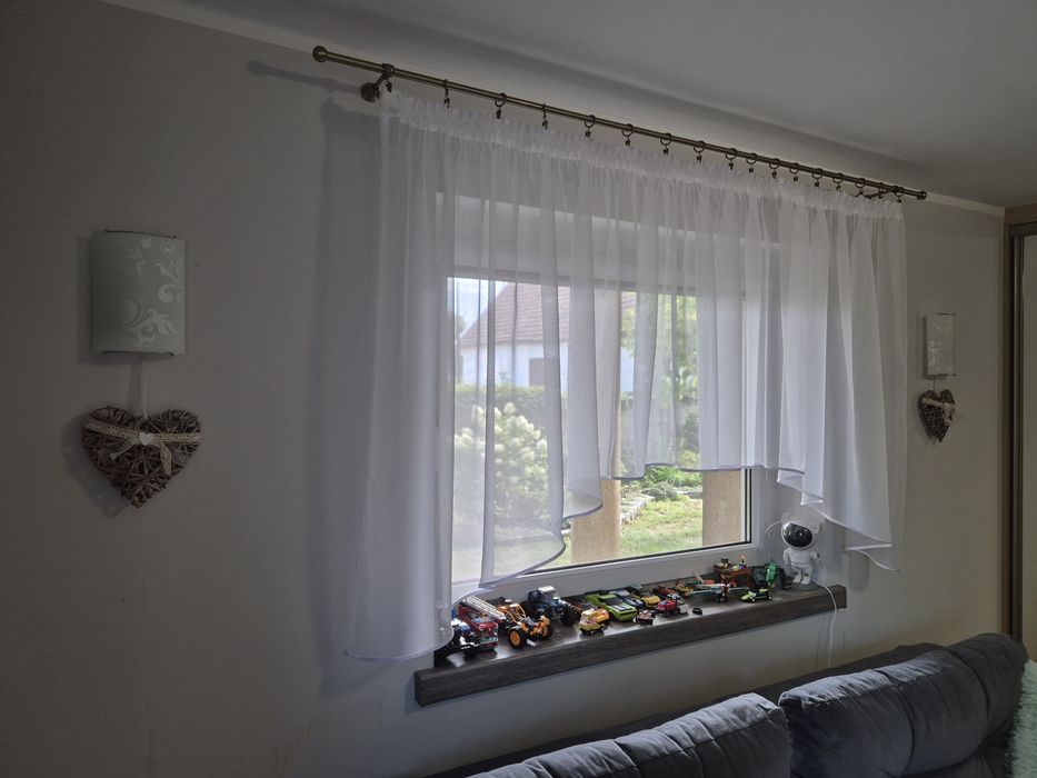 Lampa/plafon i 2 kinkiety mleczne szkło