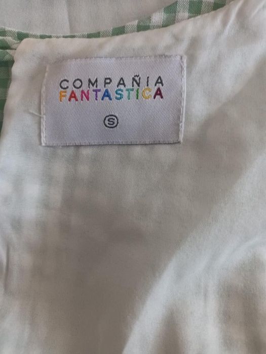 Vestido com estampa xadrez