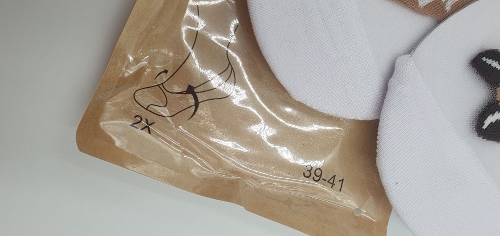 Skarpetki stopki stópki bawełniane baletki balerinki przezroczyste