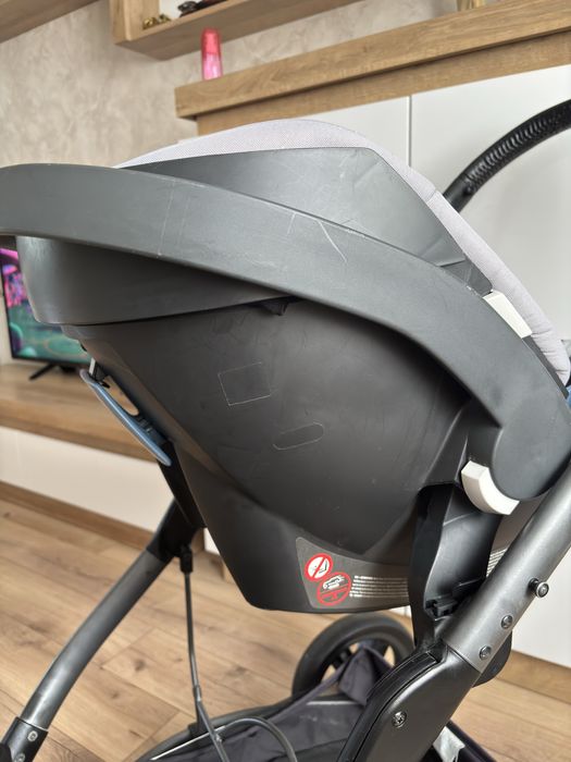 Автолюлька Cybex Aton Universal +адаптери0-13 кг Gray Rabbit-dark grey