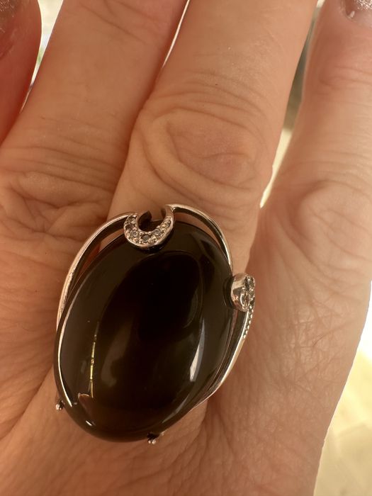 Срібний набір з Оніксом