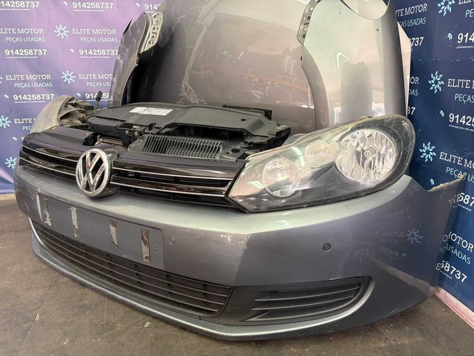 Frente completa usada VW GOLF VI 6 parachoques capot oticas guardalamas reforço