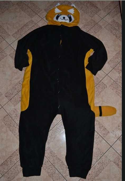 kostium przebranie piżama polar RYŚ Panda S 158/164 cm