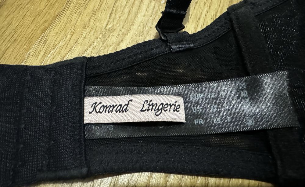 NOWY biustonosz Kontad Lingerie Sophie, 70F czarny