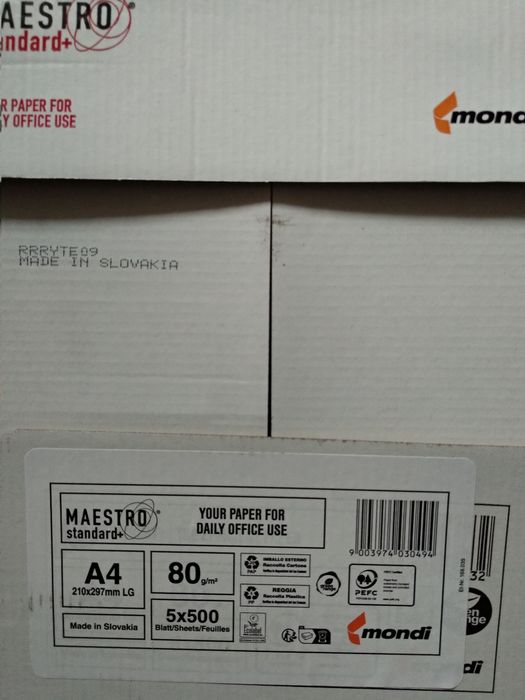 Бумага офісна Maestro standard+ A4