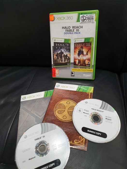 Gra gry xbox 360 one Double Pack Halp Reach + Fable III 3 Promo disc