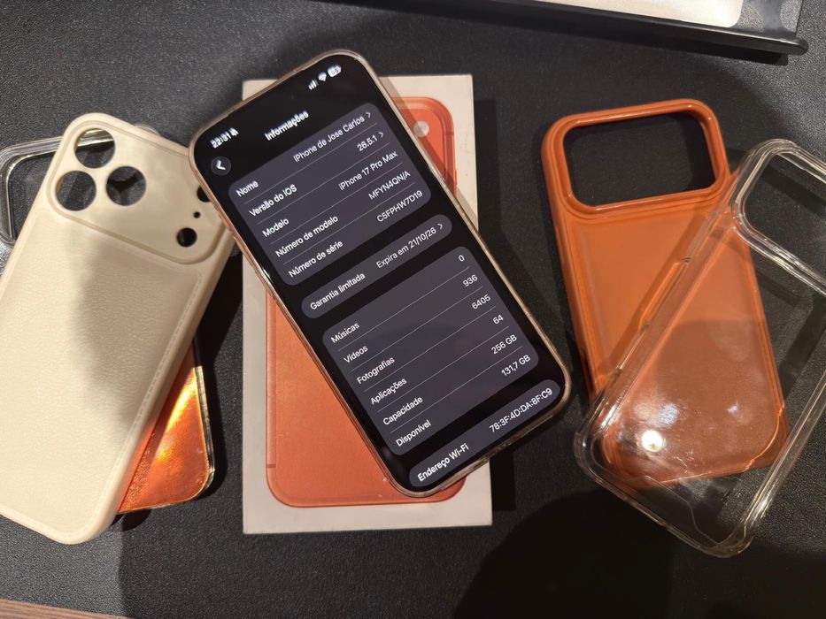 Iphone 17 pro max laranja