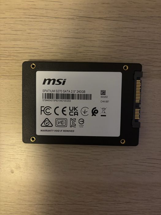 SSD MSI Spatium S270 240GB SATA 2.5