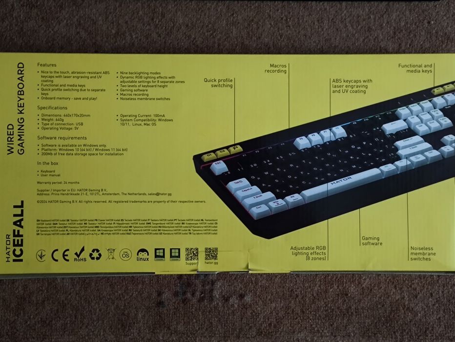 Продам клавіатуру Hator icefall, у ідеальному стані