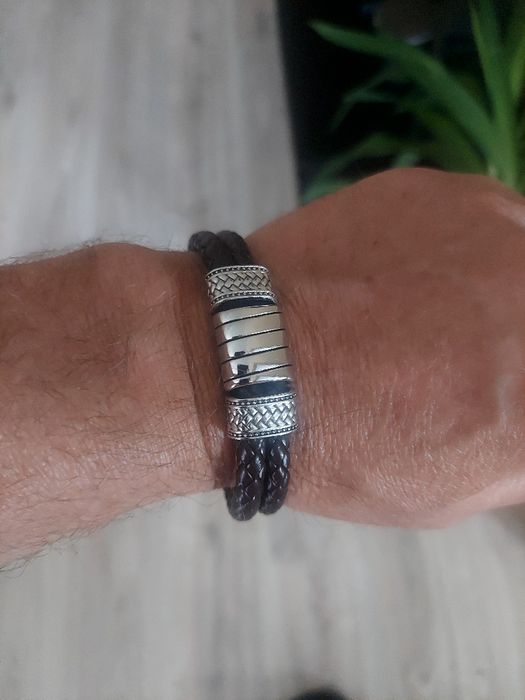 Stylowa modna bransoletka męska