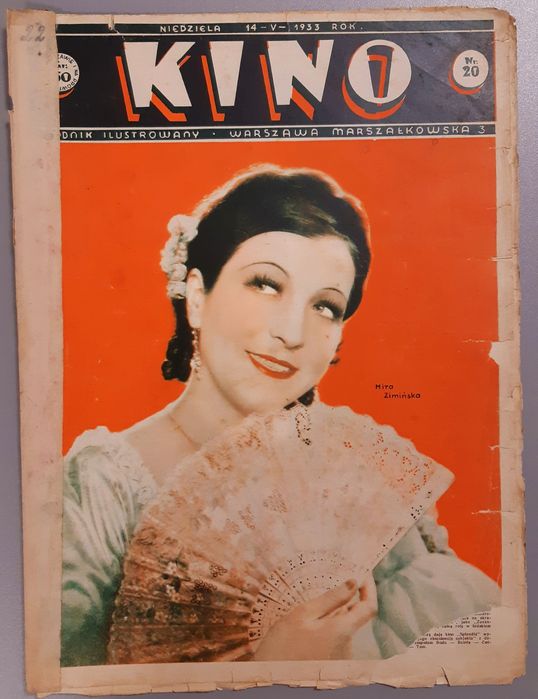 KINO tygodnik 1933 Mira Zimińska Płock