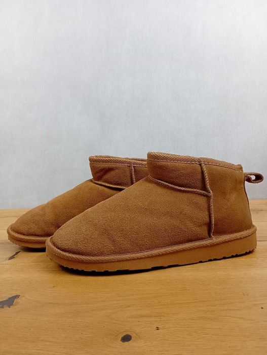 Even&Odd, damskie botki śniegowce, ocieplone, skóra, rozmiar 40