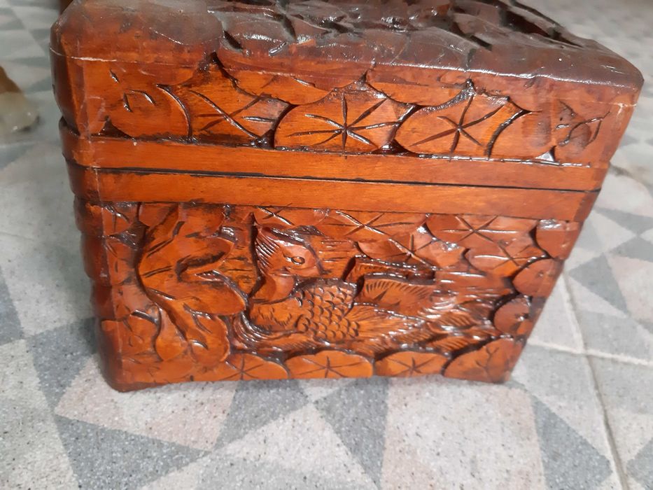 Caixas de madeira decorativas, conjunto de 2