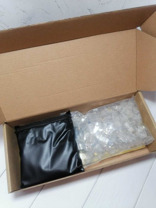 Набор сетевика для обжимки сетевых кабелей. RJ-45. стриппер. тестер ...