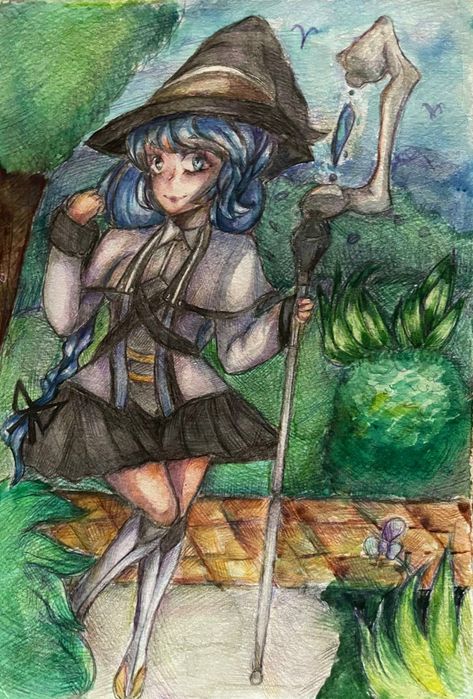 Роксі з аніме Реінкарнація Безробітного. Роблю малюнки на замовлення.