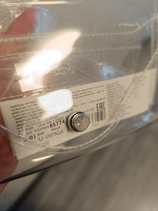 Сумочка на пояс, прозора, MANGO