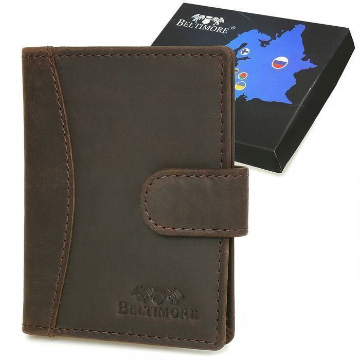 Etui skórzane na karty dokumenty wizytownik RFiD