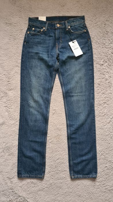 Jeansy Zara straight low waist 36