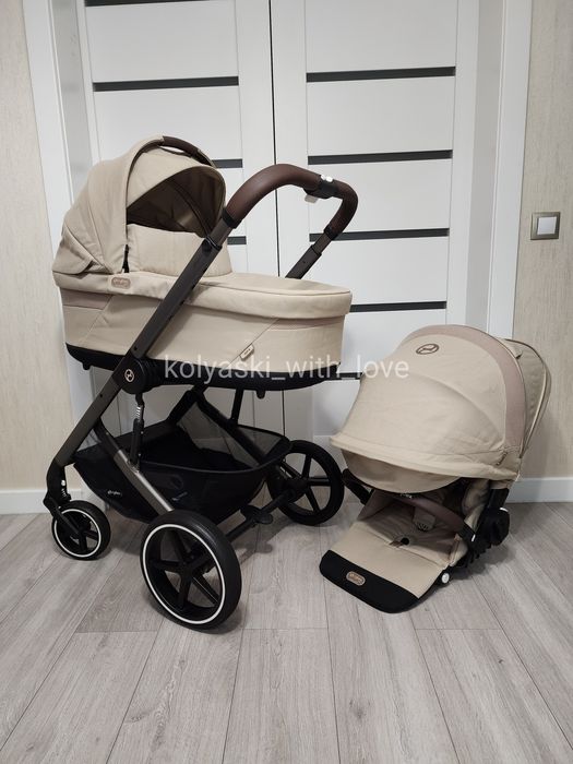 Cybex Balios S Lux Almond beige 2 в 1 Сайбекс Баліос бежевий