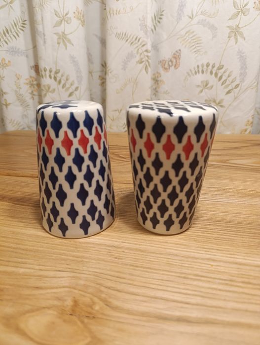 Komplet ceramiczny sól i pieprz duży M.Gazur ceramika Bolesławiec