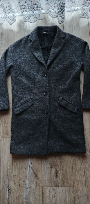 Płaszcz wełniany damski 34 przejściowy Gina Tricot