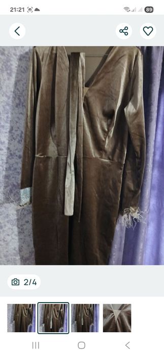 Очень красивая платье нарядне з велюра