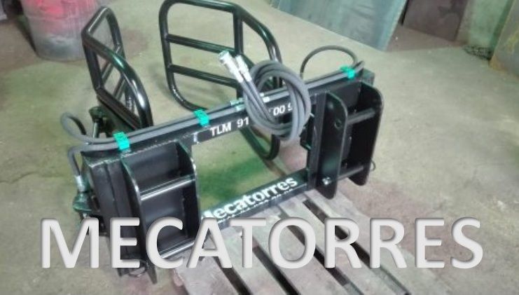 Pinça porta rolos nova para carregador frontal (fabrico próprio)