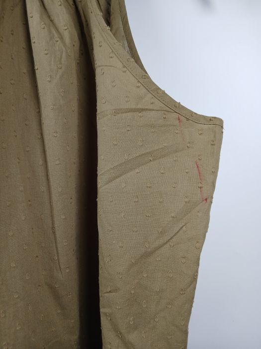 Bluzka Next khaki falbanka struktura luźna boho rozmiar L 40 hit