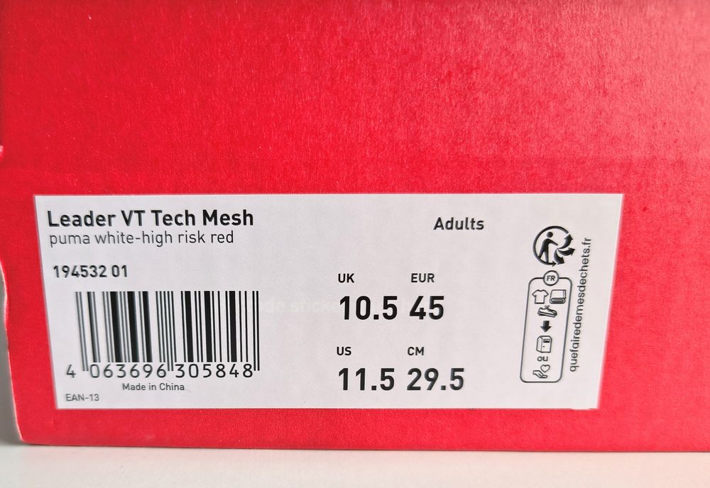 Trampki męskie skórzane Puma róż 44,5