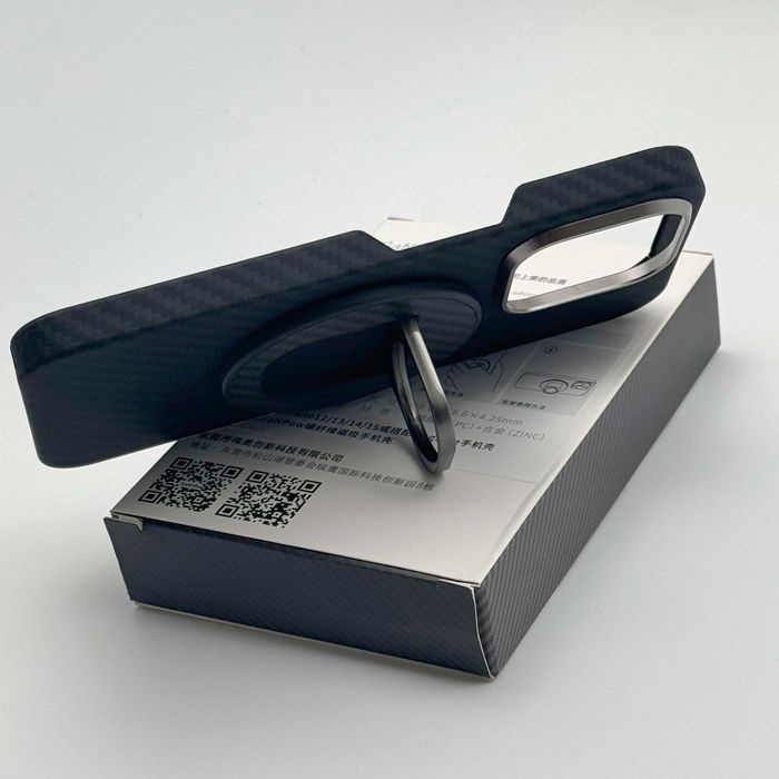 Карбоновое магнитное кольцо-подставка Pop Socket MagSafe iPhone 12-16